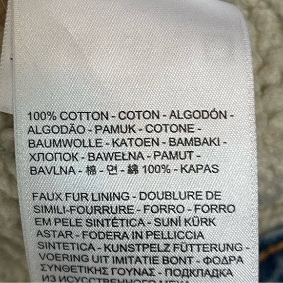 Levi’s Original Sherpa Trucker Denim Jacket Sz M - Picture 12 of 13